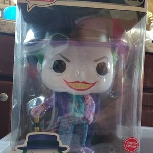 Jumbo Funko Pop Heroes The Joker Figure - Purple and White